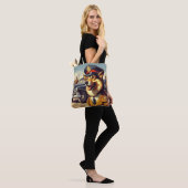 Retro Police Dog Painting Tasche (Am Model)