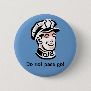 Retro Policeman Button