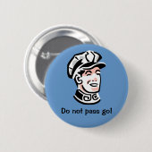 Retro Policeman Button (Vorne & Hinten)