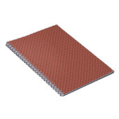 Retro, Polka dot braun Notizblock (Rechte Seite)