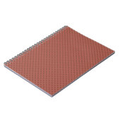 Retro, Polka dot braun Notizblock (Linke Seite)