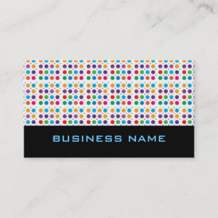 Retro Polka Dot Business Card Visitenkarte