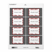 Retro Polka Dot Canning Label (Vorne)