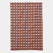 Retro Polka Dot Circle Motif Geschirrtuch (Vertikal)
