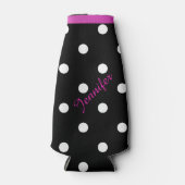 Retro Polka Dot Custom Flasche Cooler Flaschenkühler (Vorderseite)