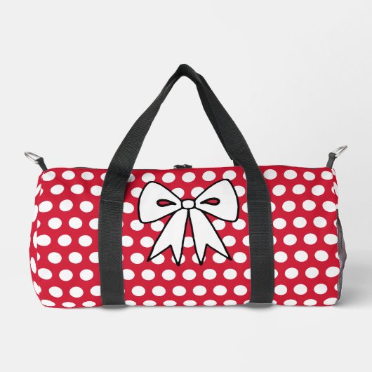 Retro Polka Dot Duffel Bag Geschenk Duffle Bag (Vorderseite)