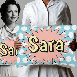 Retro polka dot fünfzigartig Rockabilly Vibes Dekokissen