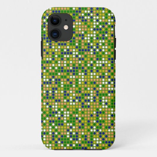 Retro Polka Dot Mosaic Muster #2 Case-Mate iPhone Hülle (Rückseite)