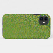 Retro Polka Dot Mosaic Muster #2 Case-Mate iPhone Hülle (Rückseite (Horizontal))