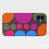 Retro Polka Dot Mosaic Muster #5 Case-Mate iPhone Hülle (Rückseite (Horizontal))