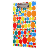 Retro Polka Dot Mosaic Muster Klemmbrett (Links)