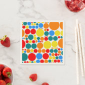 Retro Polka Dot Mosaic Muster Serviette (Beispiel)