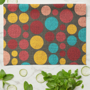 Retro Polka Dot Muster #7 Küchentuch
