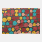 Retro Polka Dot Muster #7 Küchentuch (Horizontal)