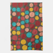 Retro Polka Dot Muster #7 Küchentuch (Vertikal)