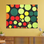 Retro Polka Dot Painted Leinwand (Insitu (Wohnzimmer))