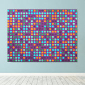 Retro Polka Dot Painted Leinwand #4 (Insitu (Holzboden))
