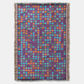 Retro Polka Dot Painted Leinwand #7 Decke (Vorderseite Vertikal)