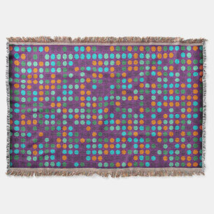 Retro Polka Dot Painted Leinwand #7 Decke