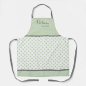 Retro Polka Dot Personalisiert Schürze (Vorderseite)