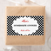 Retro Polka Dot Personalisierte hausgemachte Cooki (Insitu)