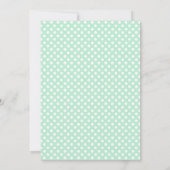 Retro Polka Dot Wedding Einladungen (Rückseite)