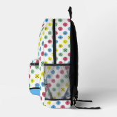 Retro Polka Dots Bedruckter Rucksack (Rechts)
