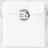 Retro Polka Dots "From the Kitchen" Aufkleber (Tasche)