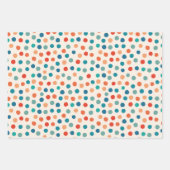 Retro polka dots Geburtstag Geschenkpapier Set (Vorderseite 2)