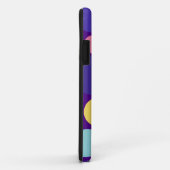 Retro Polka Dots | Gelb Lila rosa Blau Case-Mate iPhone Hülle (Hinten/Rechts)