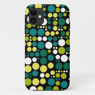 Retro Polka Dots   Gelbgrün Case-Mate iPhone Hülle