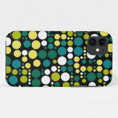 Retro Polka Dots | Gelbgrün Case-Mate iPhone Hülle (Rückseite (Horizontal))
