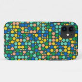 Retro Polka Dots | Gelbgrün Case-Mate iPhone Hülle (Rückseite (Horizontal))