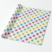 Retro Polka Dots Geschenkpapier (Ungerollt)
