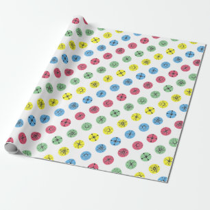 Retro Polka Dots Geschenkpapier