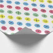 Retro Polka Dots Geschenkpapier (Ecke)