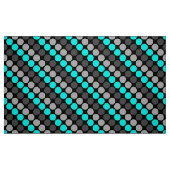 Retro Polka Dots Graues Türkis Stoff (Fat Quarter (45,7 x 55,9 cm))