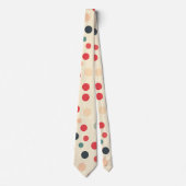 Retro Polka Dots Krawatte (Vorderseite)