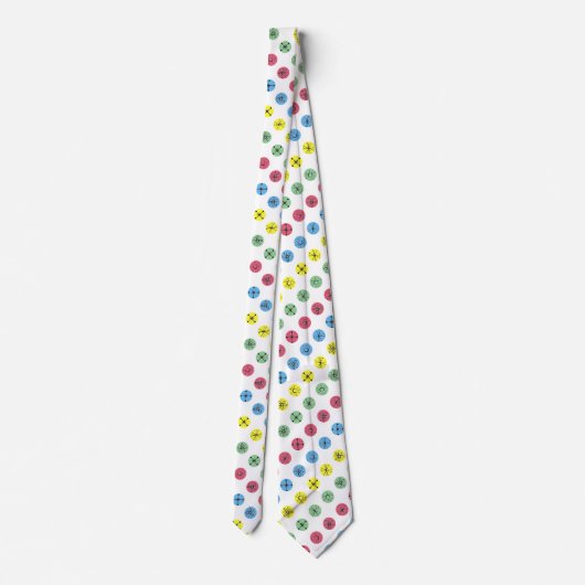 Retro Polka Dots Krawatte (Rückseite)