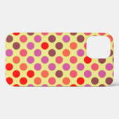Retro Polka Dots | Red Violet Brown Case-Mate iPhone Hülle (Rückseite (Horizontal))