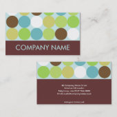 Retro-Polka-Karte Visitenkarte (Vorne/Hinten)