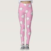 Retro-Polka-Punkt-50er-Stil Leggings (Vorderseite)