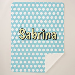 Retro-Polka-Punkt-50er-Stil Sherpadecke