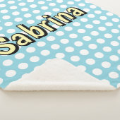 Retro-Polka-Punkt-50er-Stil Sherpadecke (3/4)