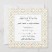 Retro Polterabend-Einladung - Orange Einladung (Vorderseite)