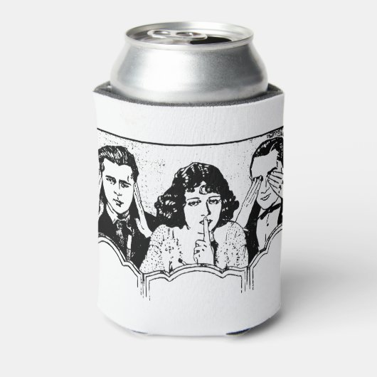 Retro Polyamory - Throuple - Spooning - Trial Dosenkühler (Kanne Rückseite)