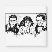 Retro Polyamory - Throuple - Spooning - Trial Magnet (Vorne)