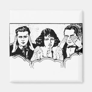 Retro Polyamory - Throuple - Spooning - Trial Magnet