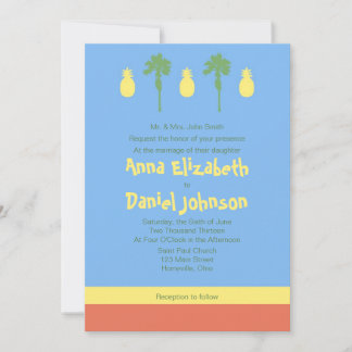 Retro Polynesie Einladung