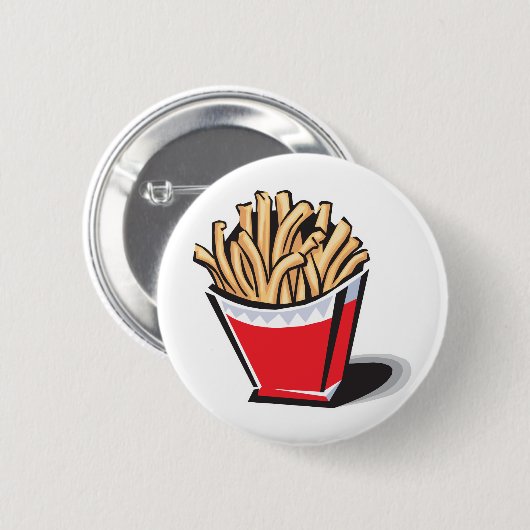 Retro-Pommes-Design Button (Vorne & Hinten)